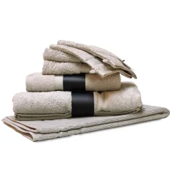 Serviette De Bain|Linnea Parure de bain 7 pièces ROYAL CRESENT Gris Craie 650g/m2