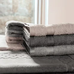 Serviette De Bain|Linnea Parure de bain 7 pièces ROYAL CRESENT Gris Craie 650g/m2