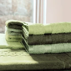 Linnea Parure de bain 5 pièces ROYAL CRESENT Vert Céladon 650g/m2