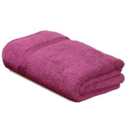 Linnea Parure de bain 5 pièces ROYAL CRESENT Rose Vin 650g/m2