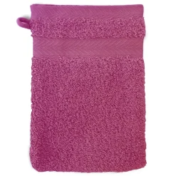Linnea Parure de bain 5 pièces ROYAL CRESENT Rose Vin 650g/m2