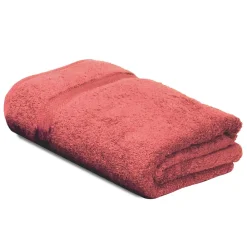 Serviette De Bain|Linnea Parure de bain 7 pièces ROYAL CRESENT Rouge Terre Cuite 650g/m2