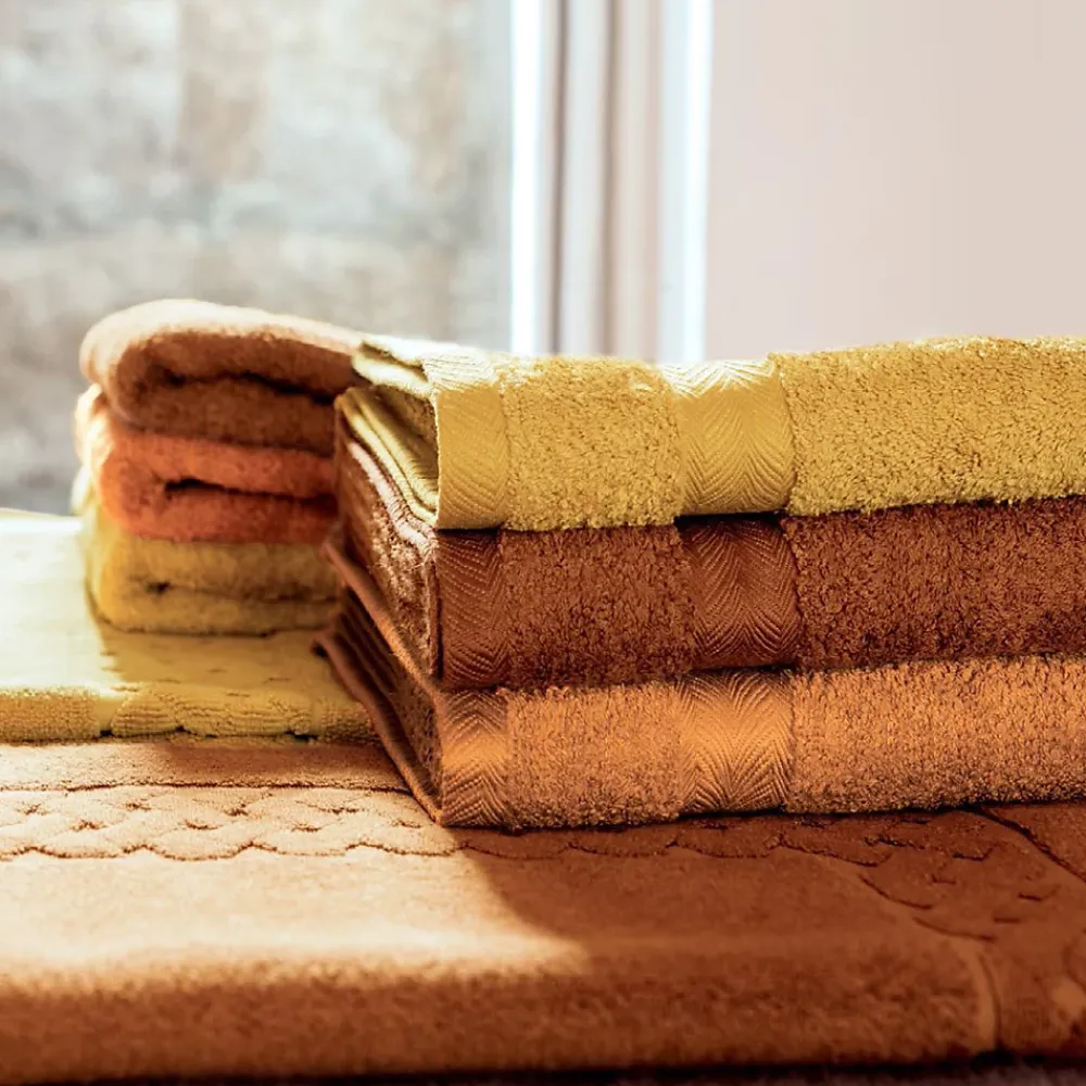 Serviette De Bain|Linnea Parure de bain 7 pièces ROYAL CRESENT Jaune Quartz 650g/m2