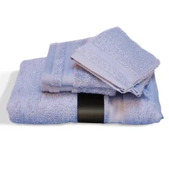 Linnea Parure de bain 5 pièces ROYAL CRESENT Bleu Lavande 650g/m2