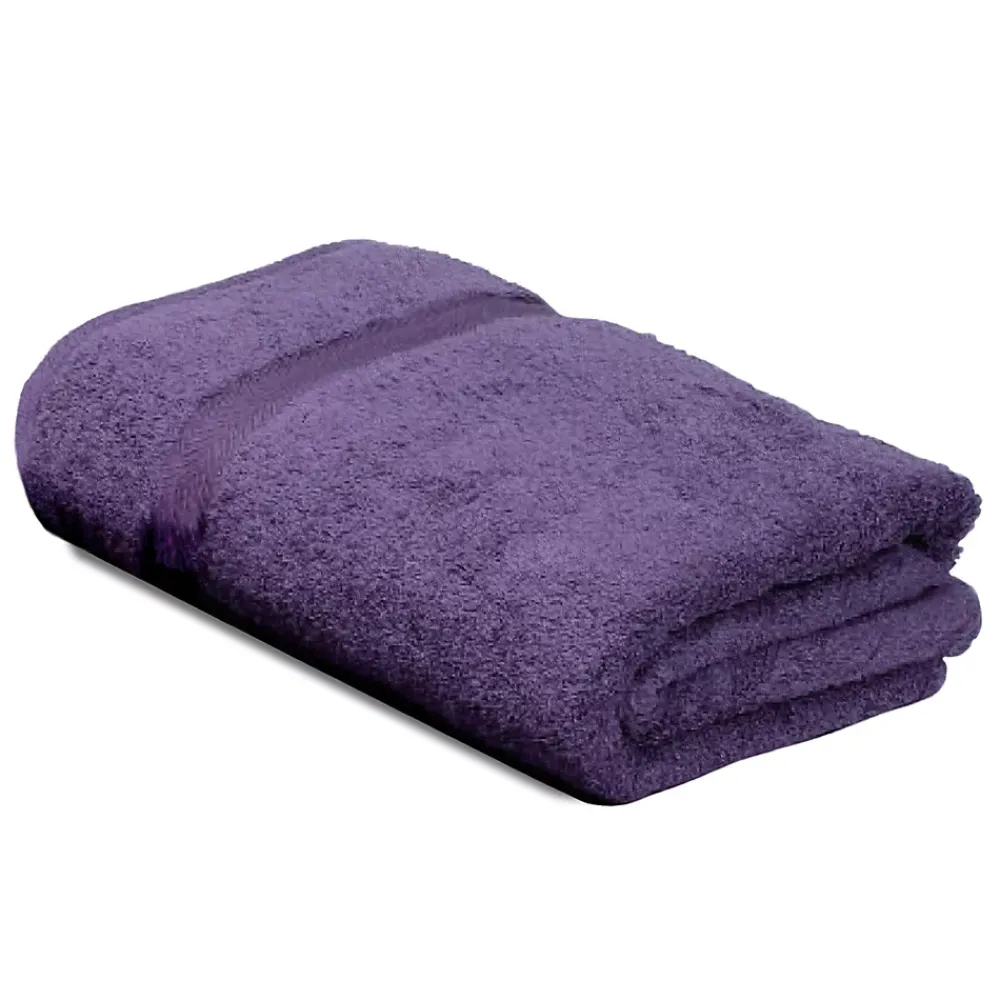 Linnea Parure de bain 5 pièces ROYAL CRESENT Prune 650g/m2