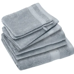 Linnea Parure de bain coton 550g/m2 NAÏA par lot de 7 bleu Glacier