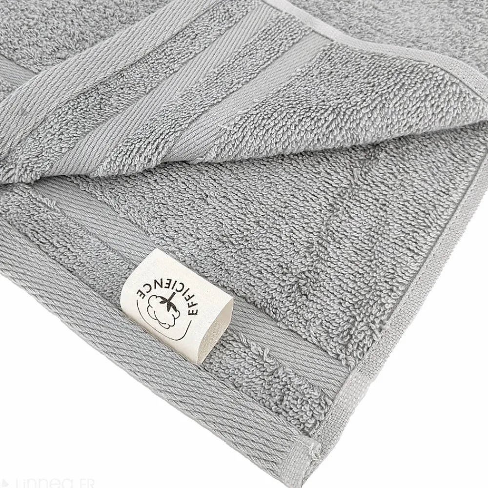 Serviette De Bain|Linnea Parure de bain EFFICIENCE PURE gris Lunar 5 pièces