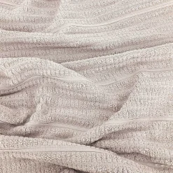 Serviette De Bain|Linnea Parure de bain en fils retors pur coton collection SWELL 7 pièces beige