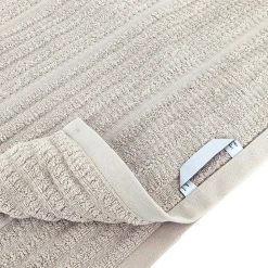 Serviette De Bain|Linnea Parure de bain en fils retors pur coton collection SWELL 7 pièces beige