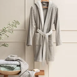 Serviette De Bain|Linnea Parure de bain en fils retors pur coton collection SWELL 7 pièces beige