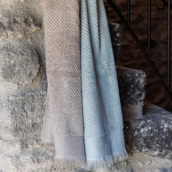 Serviette De Bain|Linnea Parure de bain TETHYS 5 pièces micro-coton vert Lichen
