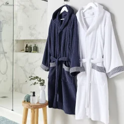 Peignoir De Bain|Guy Levasseur Peignoir adulte à capuche en coton éponge S