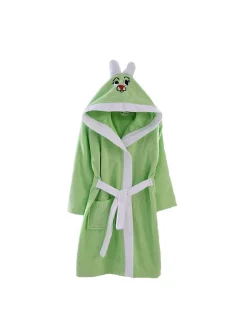 M'Deco Peignoir Eponge Enfant Vert - 1/2 ans
