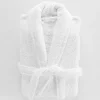 Serviette De Bain|Douceur D'Intérieur Peignoir Mixte Éponge Col Châle Uni - Tendresse 500 g,m² - Blanc