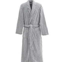 Sensei Maison Peignoir polaire homme femme côtelé extra doux Blanc/Anthracite S KASH