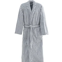 Sensei Maison Peignoir polaire homme femme côtelé extra doux Blanc/Denim XXL KASH