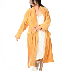 Sensei Maison Peignoir polaire mixte chaud & doux Caramel XL KOMO