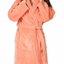 Sensei Maison Peignoir polaire mixte chaud & doux Rose Thé M KOMO