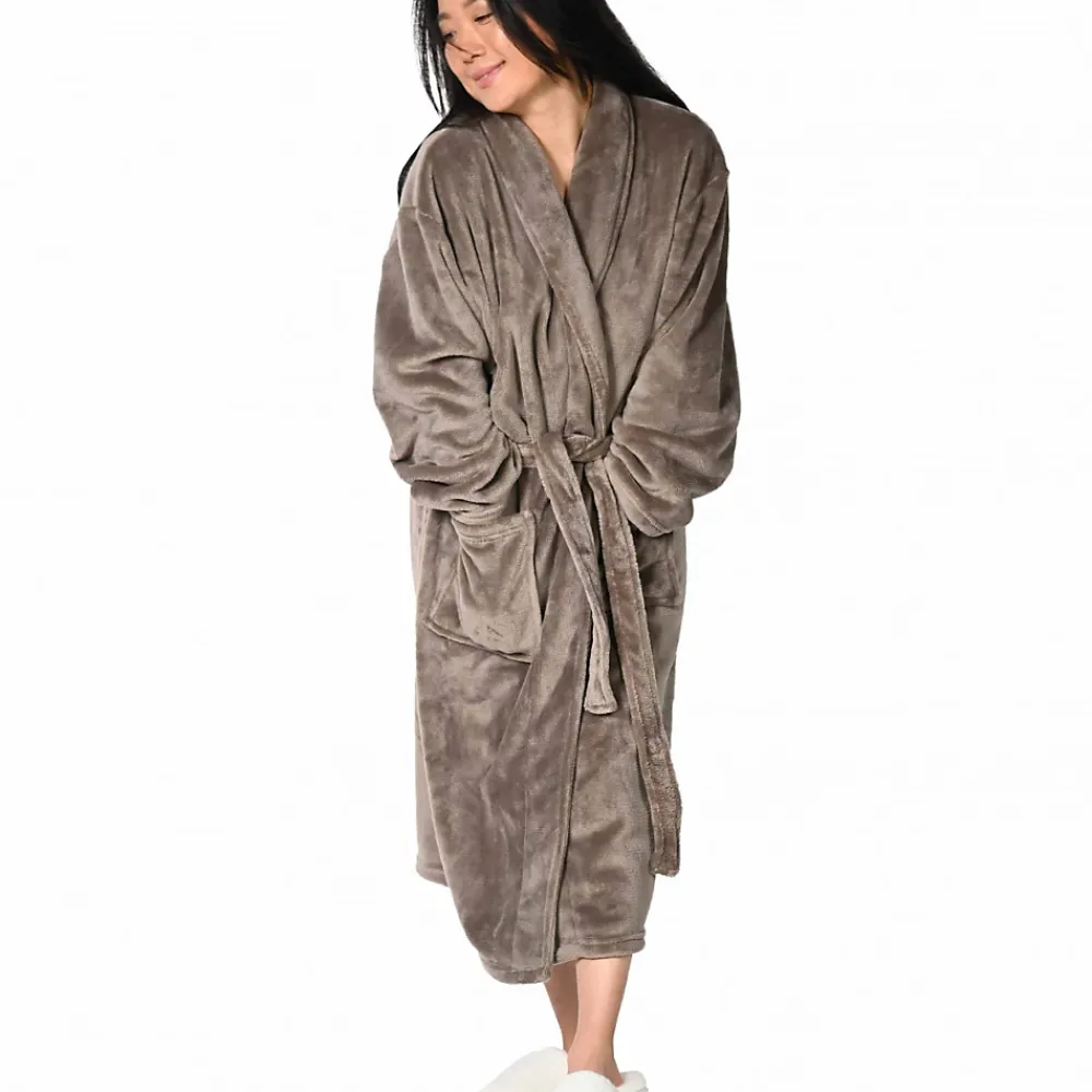 Sensei Maison Peignoir polaire mixte chaud & doux Noisette XL KOMO