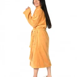 Peignoir De Bain|Sensei Maison Peignoir polaire mixte chaud & doux Caramel S KOMO