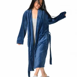 Sensei Maison Peignoir polaire mixte chaud & doux Denim XL KOMO