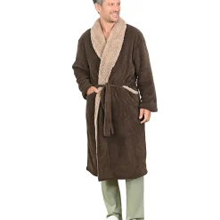 Sensei Maison Peignoir polaire mixte côtelé ultra chaud Noisette 5 - XXL NOTTING HILL