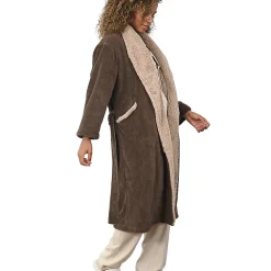 Sensei Maison Peignoir polaire mixte côtelé ultra chaud Noisette 5 - XXL NOTTING HILL