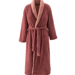 Sensei Maison Peignoir polaire mixte côtelé ultra chaud Terre Brulée 5 - XXL NOTTING HILL