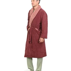 Sensei Maison Peignoir polaire mixte côtelé ultra chaud Terre Brulée XL NOTTING HILL
