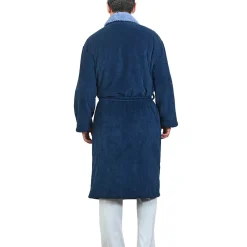 Peignoir De Bain|Sensei Maison Peignoir polaire mixte côtelé ultra chaud Denim XL NOTTING HILL