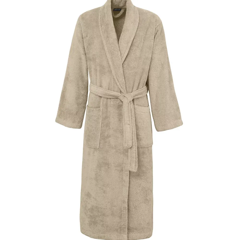 Sensei Maison Peignoir éponge homme-femme col châle 400 g/m² Sable M STUDIO