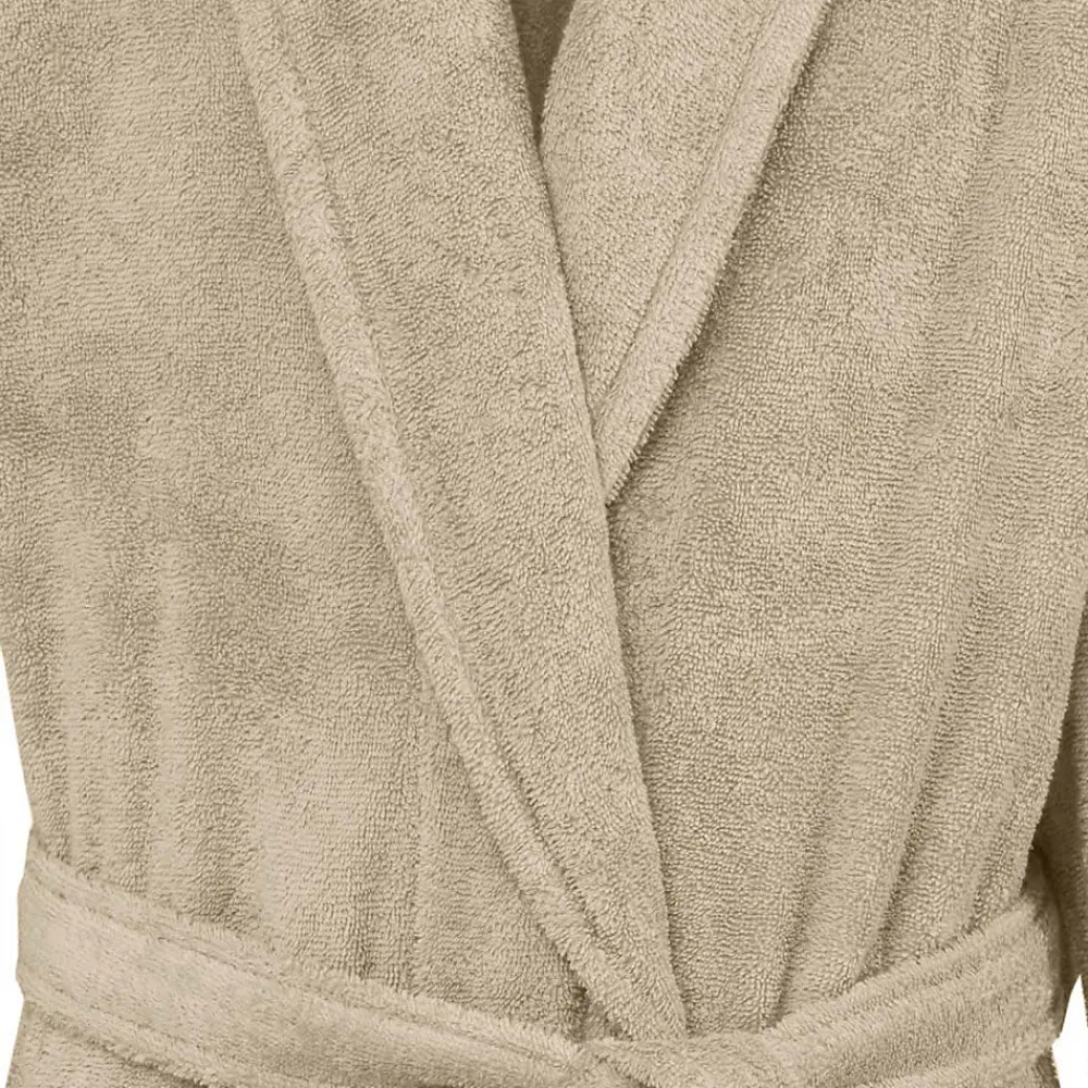 Sensei Maison Peignoir éponge homme-femme col châle 400 g/m² Sable M STUDIO