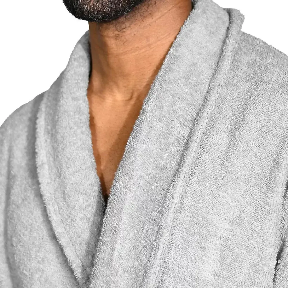 Sensei Maison Peignoir éponge homme-femme col châle 400 g/m² Blanc L STUDIO