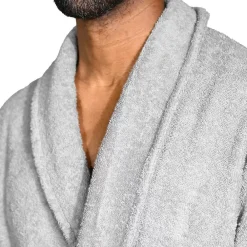 Peignoir De Bain|Sensei Maison Peignoir éponge homme-femme col châle 400 g/m² Carbone XL STUDIO