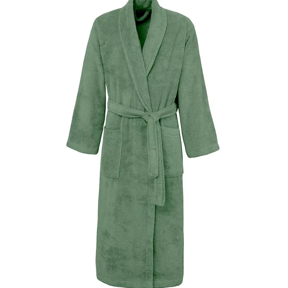 Peignoir De Bain|Sensei Maison Peignoir éponge homme-femme col châle 400 g/m² Lichen L STUDIO