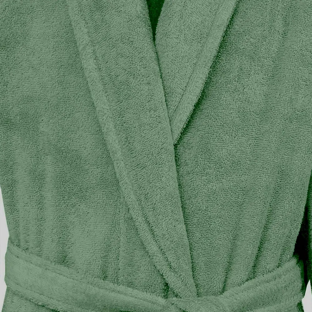 Peignoir De Bain|Sensei Maison Peignoir éponge homme-femme col châle 400 g/m² Lichen L STUDIO