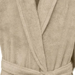 Sensei Maison Peignoir éponge homme-femme col châle 400 g/m² Sable XL STUDIO