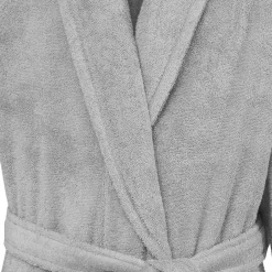 Peignoir De Bain|Sensei Maison Peignoir éponge homme-femme col châle 400 g/m² Gris Perle S STUDIO