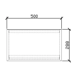 Lavabo|Bernstein Petit lave-mains en céramique sanitaire KW198 - 42x28x15cm - blanc brillant Sans bonde Pop Up