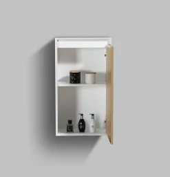 Bernstein Petit lave-mains en céramique sanitaire KW198 - 42x28x15cm - blanc brillant Avec cache chrome