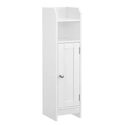Calicosy Petit meuble de rangement 1 niche, 1 porte, 1 étagère - H80 cm