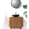 Meuble Sous-Vasque|Uniqka Petit meuble salle de bain en bois de teck 1 porte -
