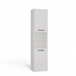 Colonne De Salle De Bains|Meuble De Salle De Bains Faible Profondeur|Topeshop PISA 40 - Colonne de salle de bain 30x40x170 - Meuble salle de bain - Rangement salle de bain - Colonne rangement