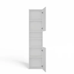 Colonne De Salle De Bains|Meuble De Salle De Bains Faible Profondeur|Topeshop PISA 40 - Colonne de salle de bain 30x40x170 - Meuble salle de bain - Rangement salle de bain - Colonne rangement