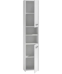 Meuble De Salle De Bains Faible Profondeur|Topeshop PISA - Colonne de salle de bain 30x30x170 - Meuble salle de bain - Rangement salle de bain - Colonne rangement