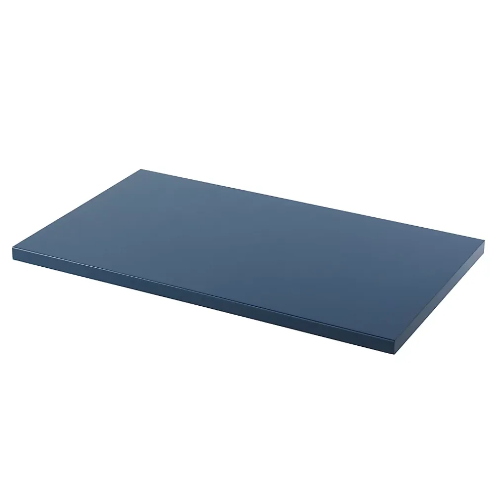 GoodHome Plan de toilette bleu mat L.80 x l.45 x ép.2,8 cm, Perma