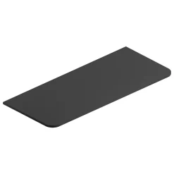 Plan de toilette en mélaminé noir mat Alba 119,5 cm