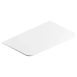 Plan de toilette en mélaminé blanc mat l.84,5 cm, Alba