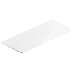 Plan de toilette en mélaminé blanc mat Alba 119,5 cm