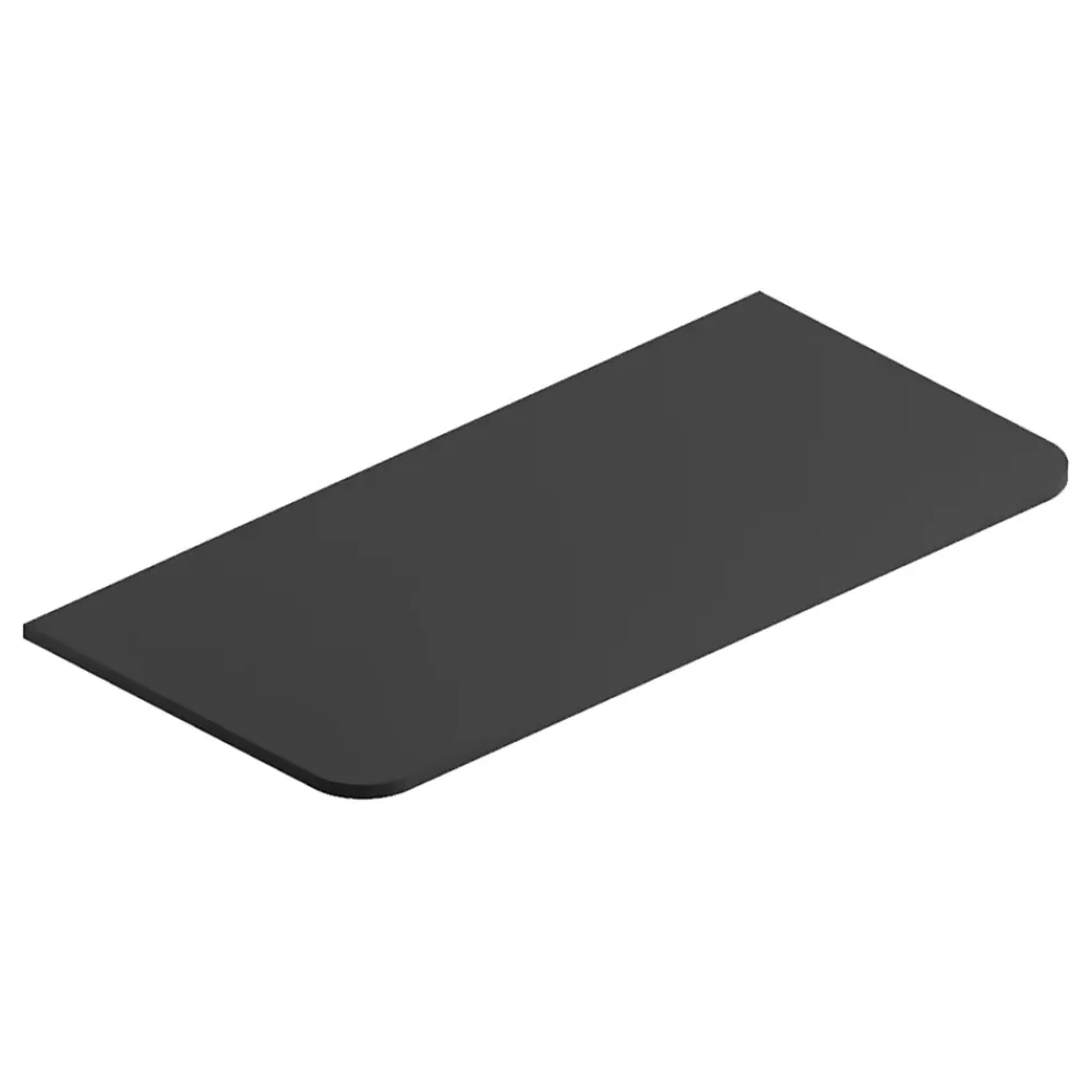Plan De Travail Buanderie|Plan De Travail Salle De Bains| Plan de toilette en mélaminé noir mat Alba 104,5 cm